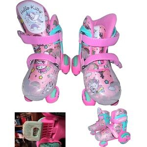 Hello Kitty Pink and Aqua Roller Skates